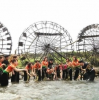 Les roues à eau à Na Khuong